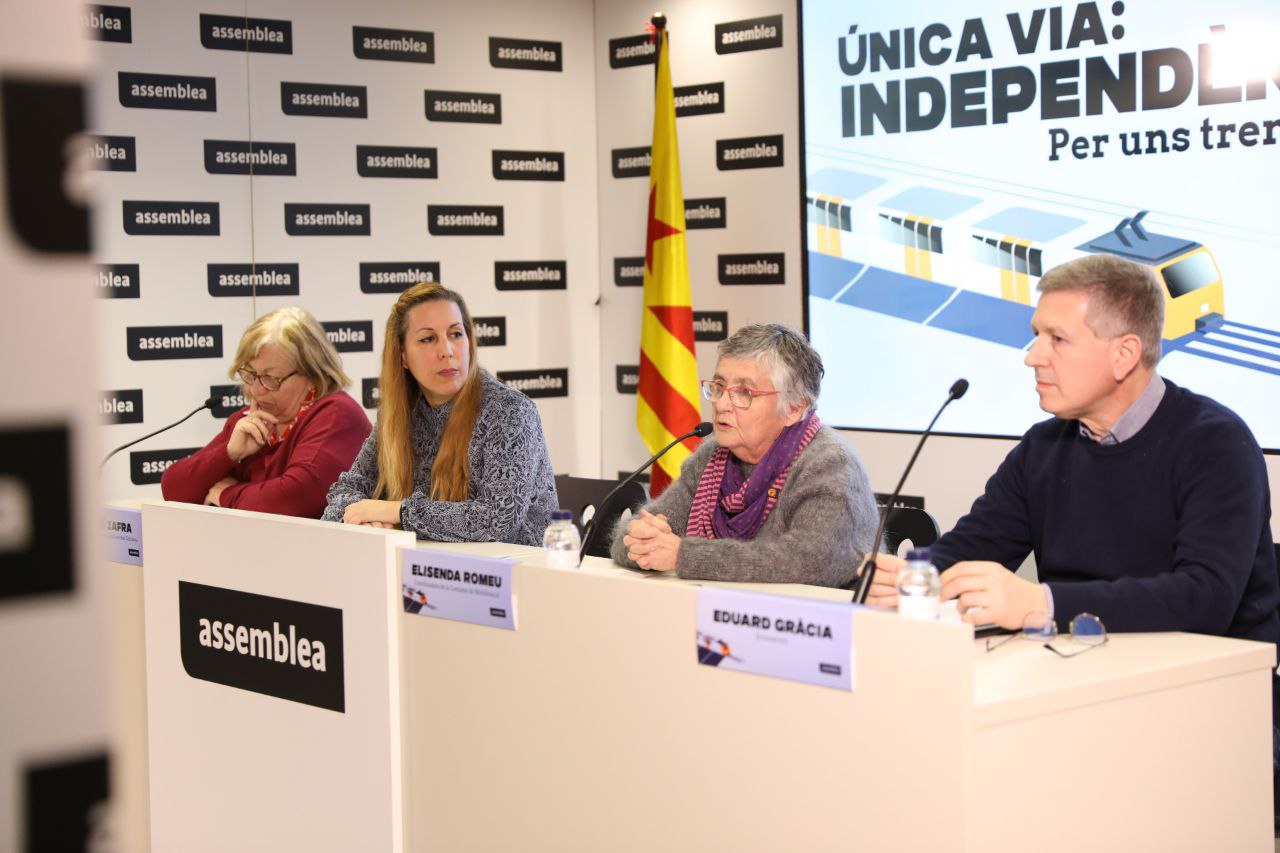 L’Assemblea engega una campanya d’accions i argumentari per denunciar les conseqüències de l’espoli fiscal a Rodalies: ‘Per uns trens dignes, ÚNICA VIA: INDEPENDÈNCIA’